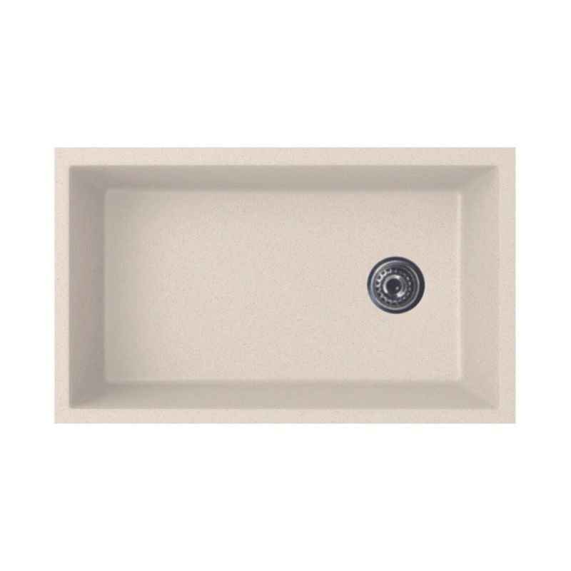 33'' L Single Bowl Granite Kitchen Sink, Granito