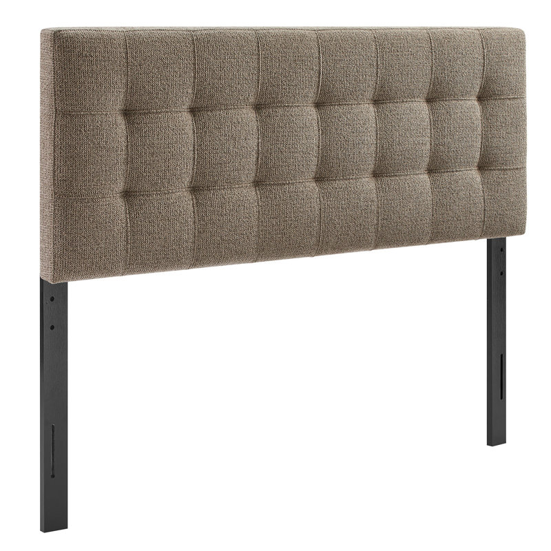 Tête de lit tapissier Peyton, Grand lit, Taupe