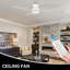 Ventilateur de plafond encastré 3 lumières Furness-133254198-133254199