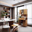 72-Foot-Tall, Double-Door Bamboo High-Capacity Storage Cabinet For Main Living Spaces With Natural Charm And Ample Storage