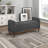 Dark Gray Storage Bench, Mid-Century Modern, Solid Wood Frame, 300Lbs Weight Capacity, Bedroom Upholstered Modern Style, Walnut Finish,-739118992