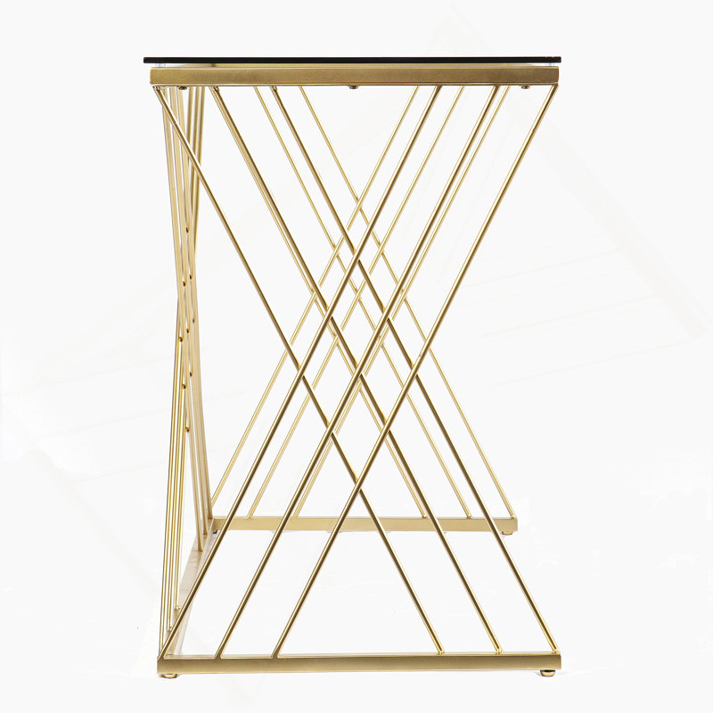 Bureau moderne avec plateau en verre
