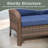 Grand Patio Outdoor 71'' Wicker Outdoor Sofa, Wicker Sectional Patio Sofa With Comfy Cushions For Yard, Garden, Pool-1412569620