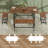 Expandable Dining Table Set for 4-8, 63" Large Extendable Kitchen Table with 2 Benches & 2 Stools, Modern Wood Top & Metal Frame, Space-Saving, Easy Assembly, Rustic Brown.-128982033-128982034-128982037-128982041-128982045
