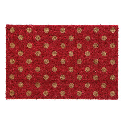 Erik Non-Slip Polka Dots Indoor / Outdoor Doormat