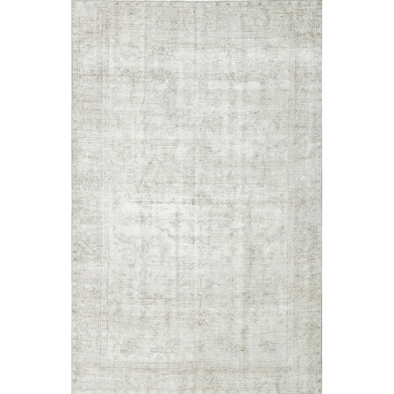 Tapis oriental en laine beige, Rectangle 8 pi x 10 pi