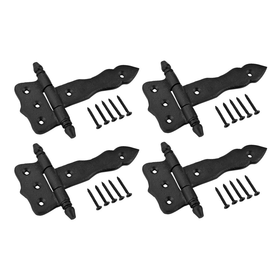 Wrought Iron Rustproof Cabinet Strap Hinge (Set of 4) The Renovators Supply Inc.