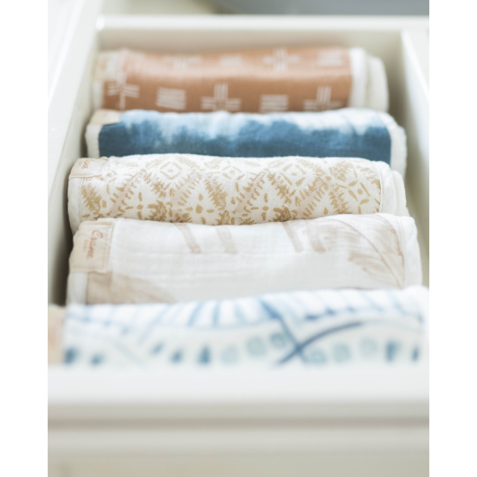 Caspian Nautical Burp Cloth Set