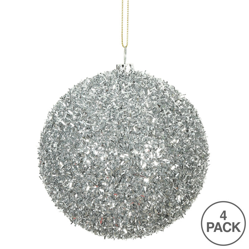 Ornement boule Tinsel, Argent