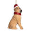 Ornement de fêtes en forme de sculpture de chien Pug