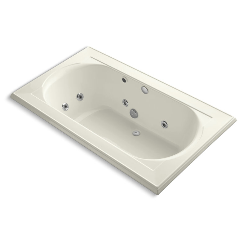 Baignoire tourbillon 72" x 42" memoirs, Biscuit