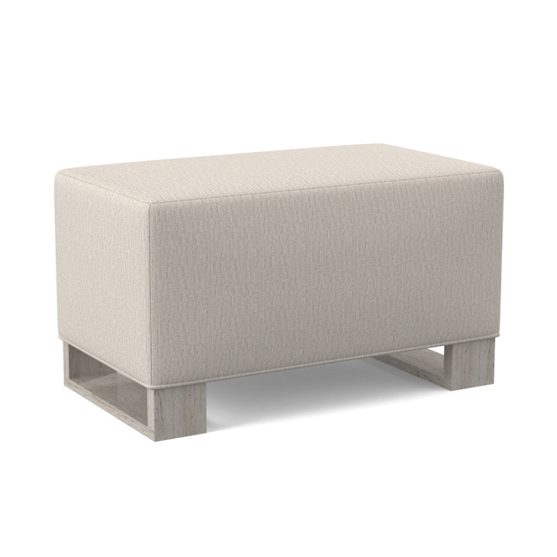 Repose-pieds, Bisque, Viscose brume blanche