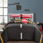 Highway Charcoal Microfiber Reversible 5 Piece Quilt Set