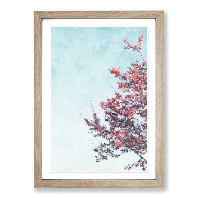 Branches of a Cherry Blossom Tree - Picture Frame Painting, Oak, 36cm H x 27cm W x 2cm D