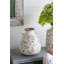 Vase décoratif rustique en céramique rustique - H 7,7 "x P 6,7" V vase décoratif rond pour manteau de cheminée, table de salle à manger et chambre à coucher