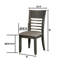 Chaise d’appoint rembourrée en lin gris Ison