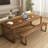 Walnut Rectangular Solid Wood desk-1547161171