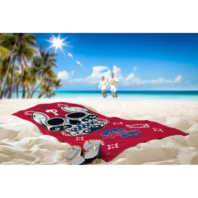 Cotton Blend Beach Towel, Philadelphia Phillies