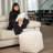 Demetrios Faux Fur Pouf-689426619