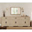 Grande armoire-buffet de ferme 3-en-1 avec portes de grange Gryff, l 94,5 po avec tiroirs et armoires pour la salle à manger-131635585