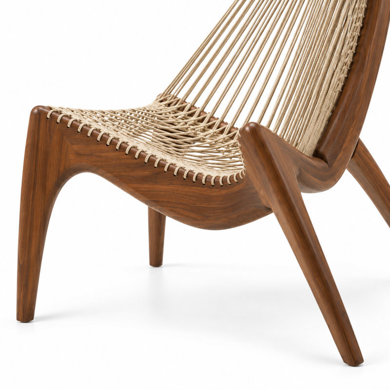 Fauteuil d'appoint en bois Isavelle