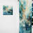 Aveiro Aqua Dream Rush Flow II - Abstract Collages Curtain - Velvet Room Darkening - 1 panel-1016251698