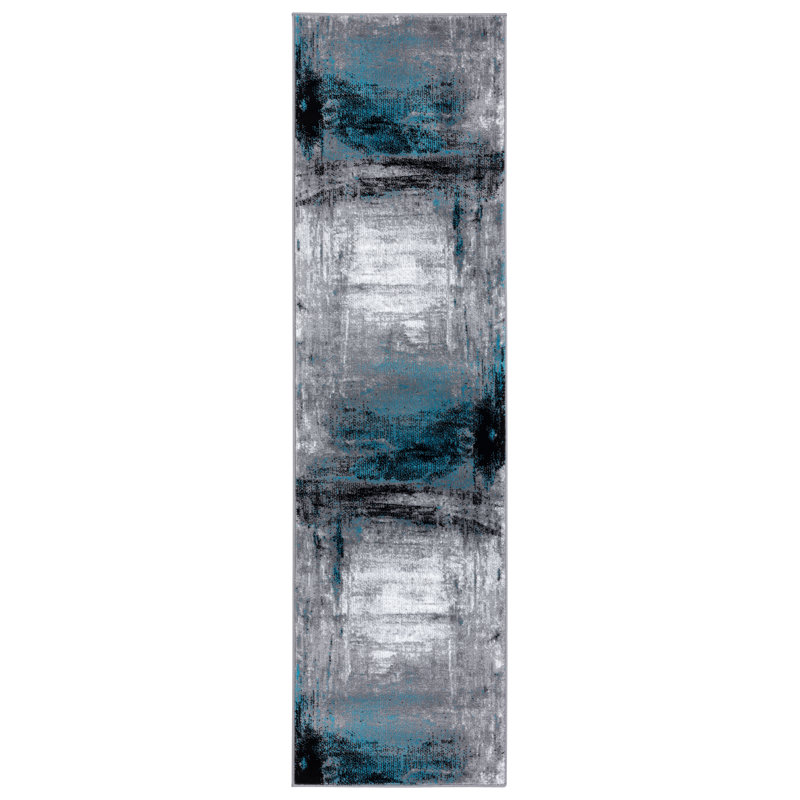 Hellie Abstract Indoor Rug, Runner 2'2" x 7'8"