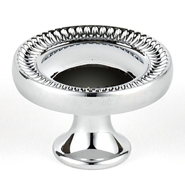 Regal Mushroom Knob, 0.88" H x 1.25" W x 0.63" D, Polished Chrome