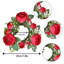 Couronne de 4 petites bougies roses-538015545