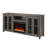 Ellington 70"W Fireplace TV Stand Console With Heater, LED Light, Cabinets, Shelves-1264126682