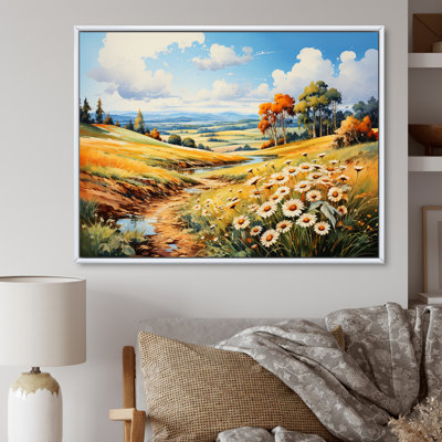 «Meadow Sunflower Symphony» sur toile