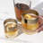 Irving Bronze-Rimmed Crystal Tumblers