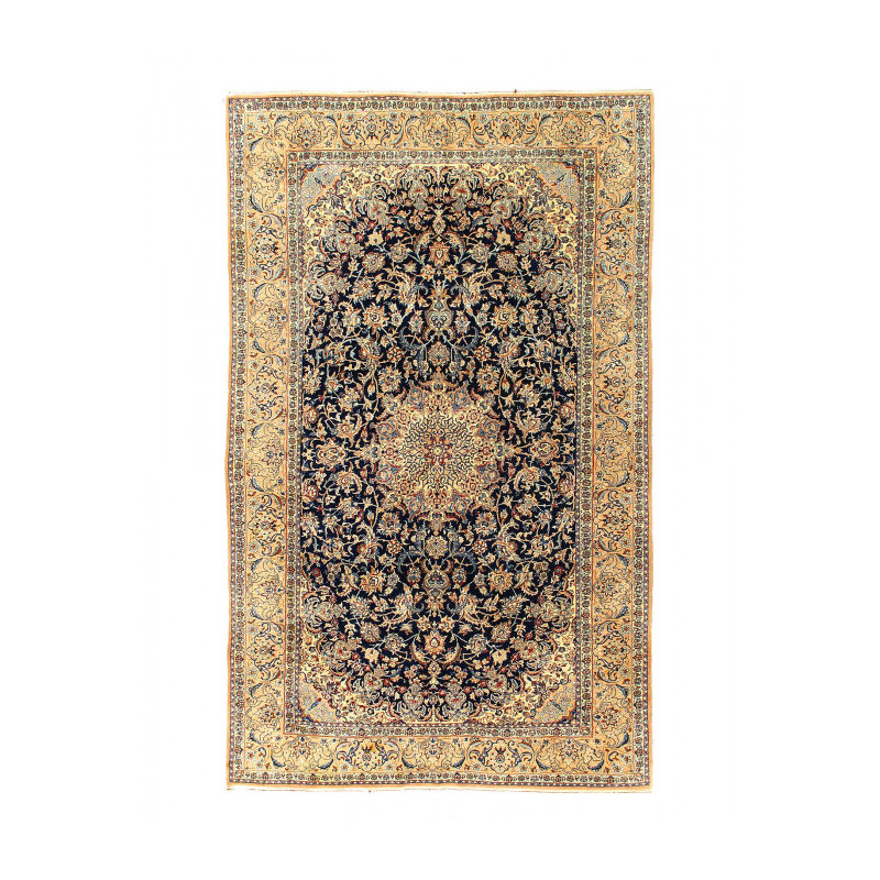 Tapis unique en laine et soie 5 pi 5 po x 8 pi 9 po Restrepo