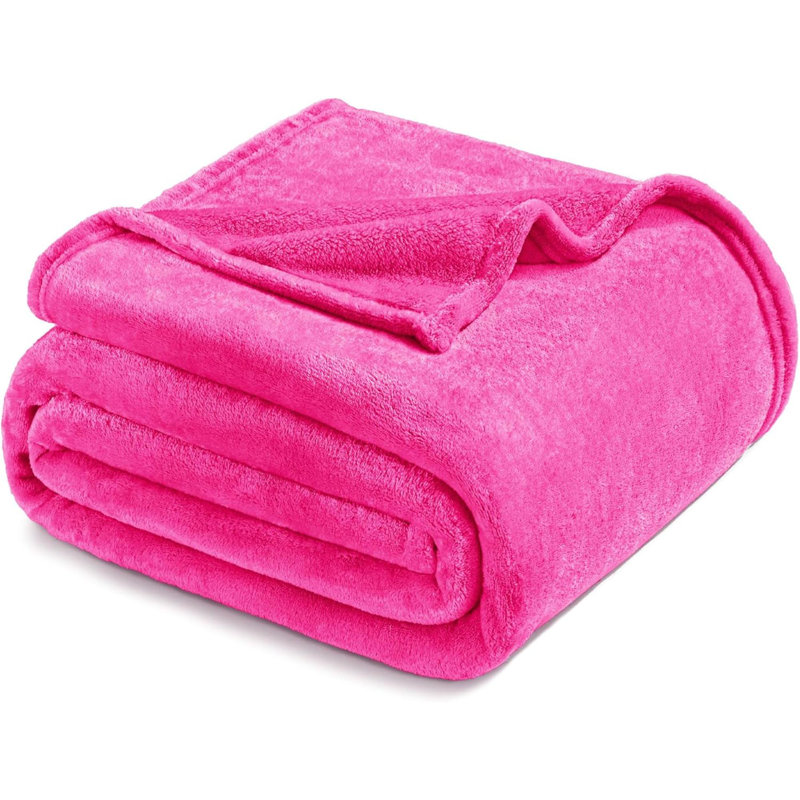 Machine Tufted Throw Blanket, Hot Pink, 178cm x 127cm