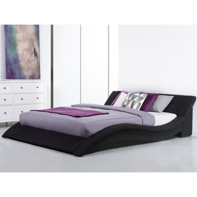 Robbie Upholstered Velvet Sleigh Bed