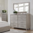 Cape 8-Drawer Chest With Landscape Mirror
