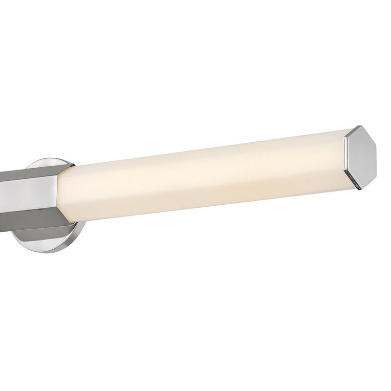 Facet 1 - Light LED Bath Sconce, Polished Nickel