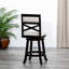 Tabouret pivotant à hauteur de comptoir 24 po avec siège en tissu beige - look tendance et stable et élégant-2048870823-2048870821