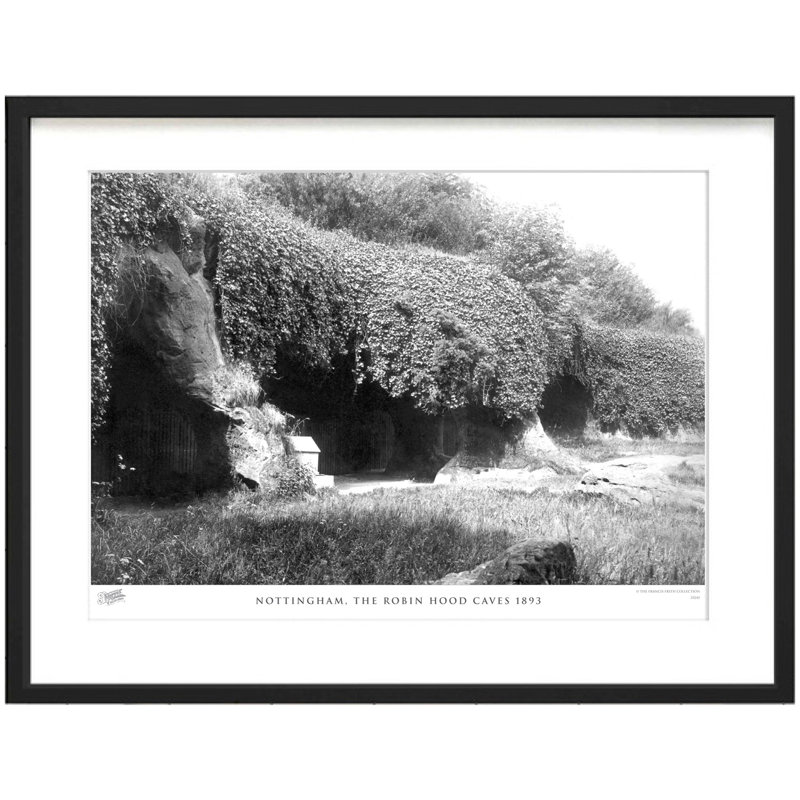 Nottingham, The Robin Hood Caves 1893 - Single Picture Frame Print, 40cm H x 50cm W x 2.3cm D