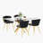 5-Piece Rectangle Glass Dining Table Set-291063196-291063168-291063171