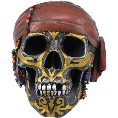 Figurine crâne de pirate avec bandana Armstong