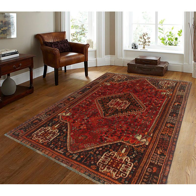 Keior One-of-a-Kind 4'10" x 7'6" 1980s Rectangle Wool Area Rug in