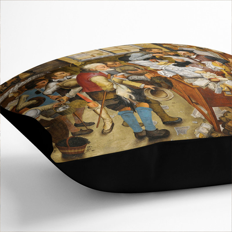 The Country Brawl Scatter Cushion, Black, 40cm H x 40cm W x 15cm D