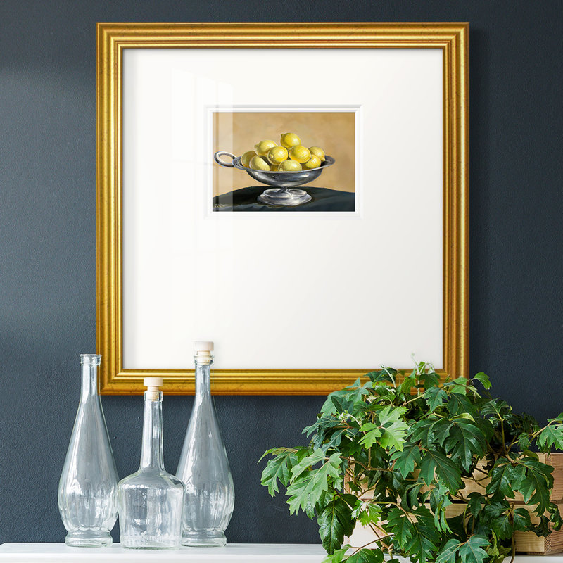 Lemon Bowl - seul cadre imprimé, H 17 po x l 17 po x P 1,25 po