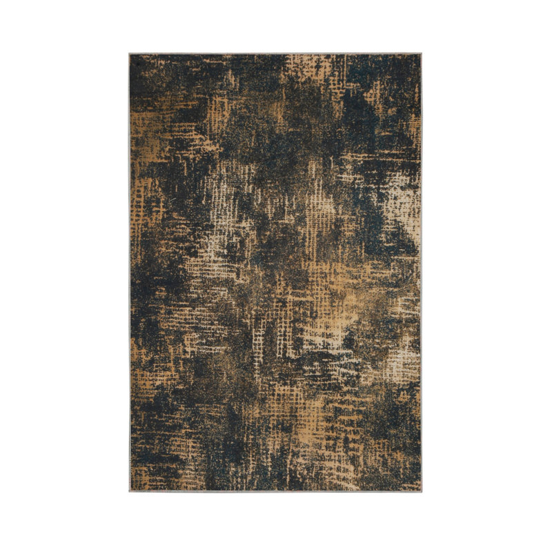 Soft Hall Carpet 2.6 x 4.9 Feet | 100% Polyester, 0.04 in Pile Height | Antibacterial, Non-Slip Underside | Woven with 3D Digital Printing | Machine Washable | Durable & Stylish for Entryways & Living Rooms