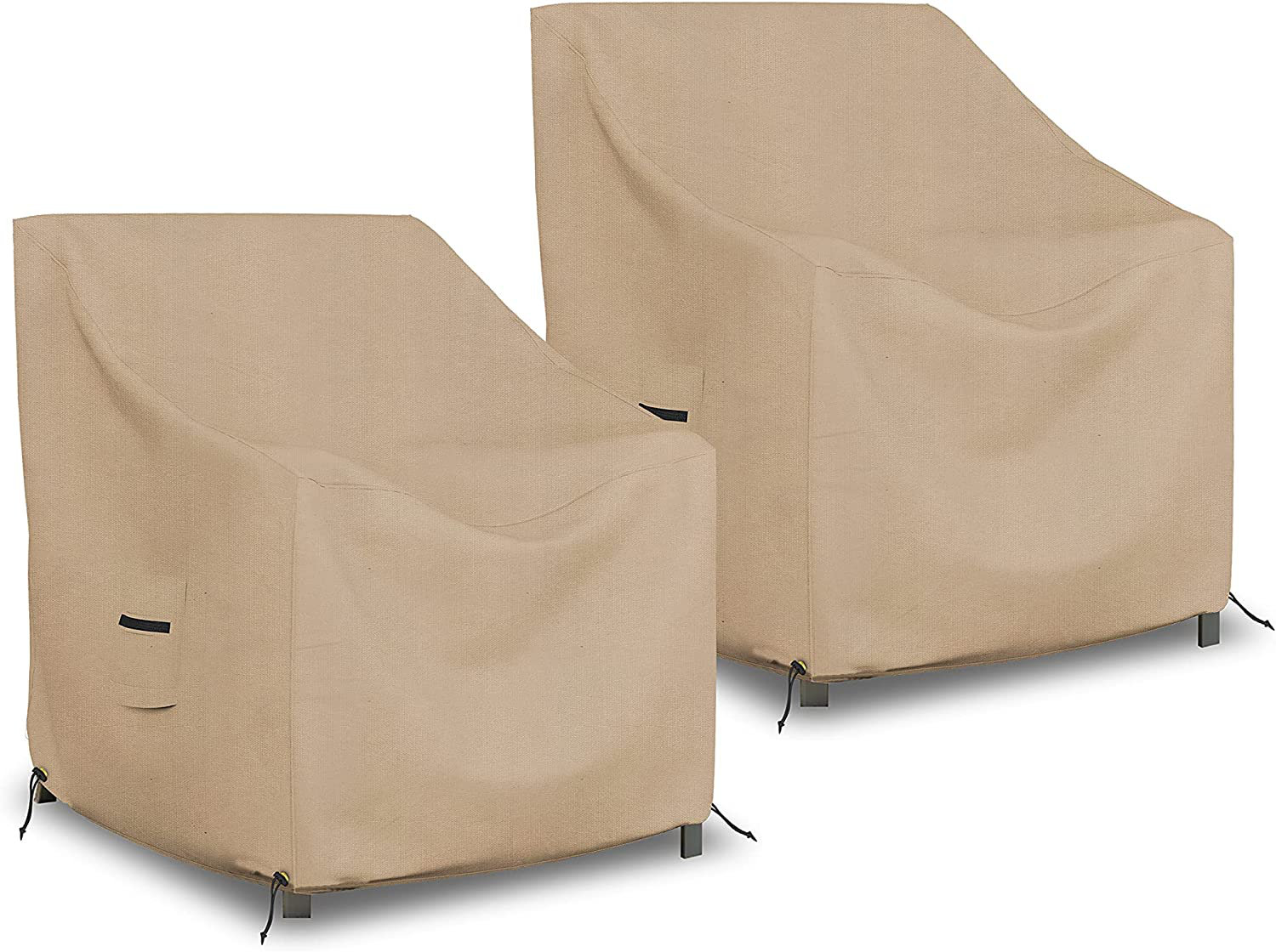 Arlmont & Co. High Density Waterproof Outdoor Patio Chair Cover, All Weather Protection 2 PCs Patio Deep Seat Chair Cover Protector (Set of 2) & Reviews | Wayfair