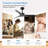 52" Outdoor Black Ceiling Fan Without Light With Remote Control