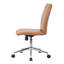 Fauteuil roulant sans accoudoirs de qualité commerciale avec base chromée, brun Hamel-118318896