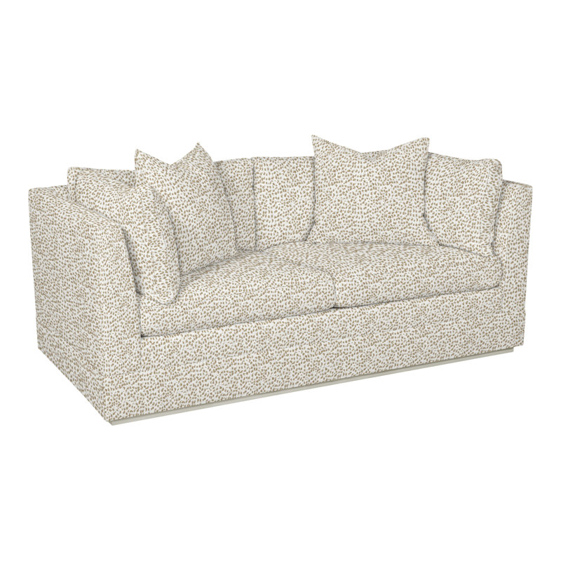 Thom Filicia Home Tufted Loveseat, Worthy Snow, Wrenn