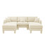 Canapé modulaire en U à 3 places Boucle Fabric-1858422110
